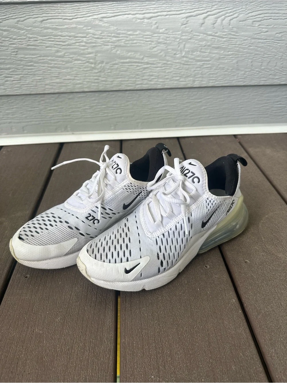 Nike Air Max 270 White/Black Women’s Athletic Shoes